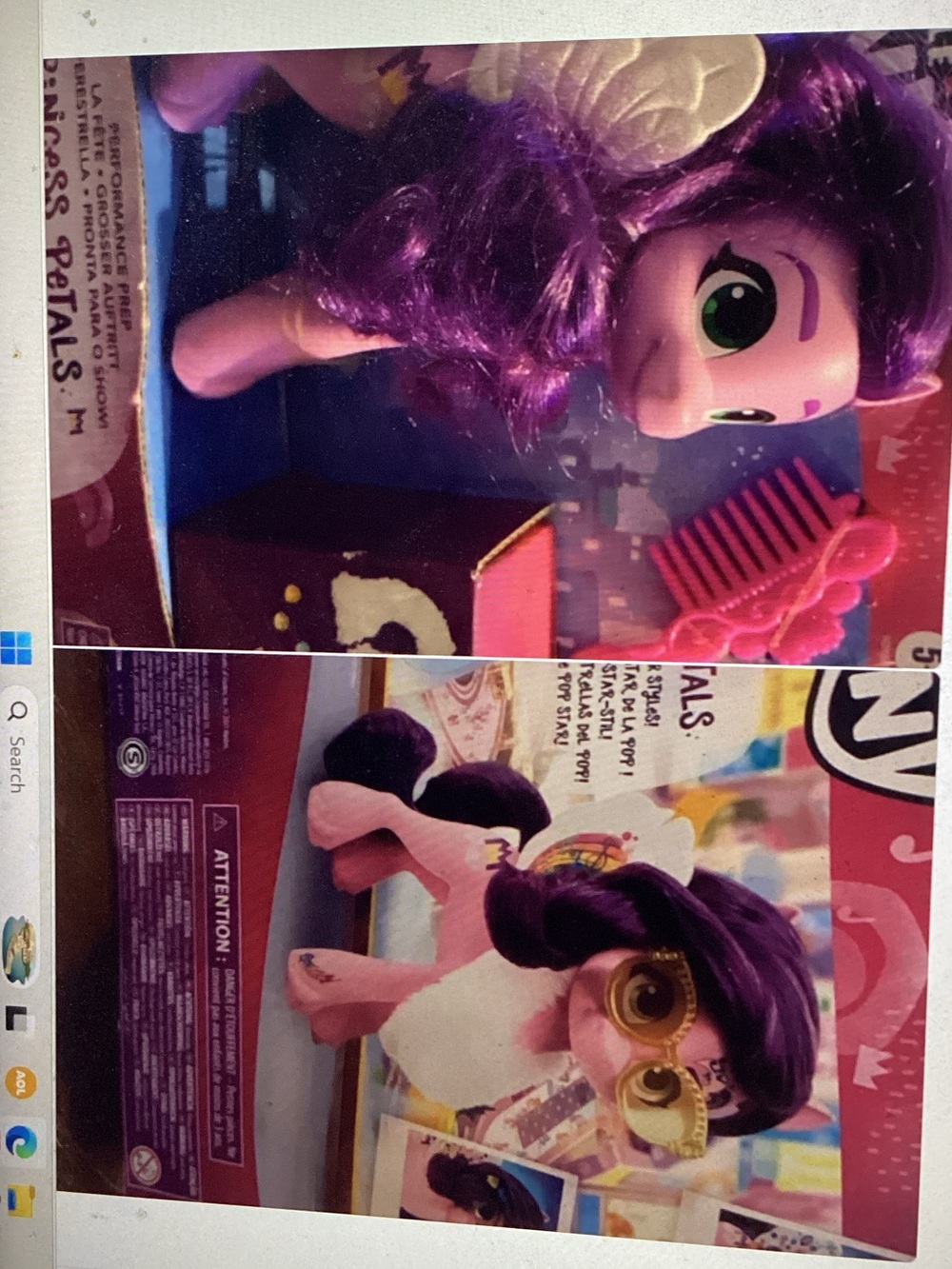 My Little Pony - Purple Pony Plush Toy with Accessories - Kids Toys